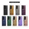 KEYSION Роскошный магнитный чехол из искусственной кожи для MagSafe для Samsung Galaxy Z Fold 7 5G, подставка, беспроводная зарядка, задняя крышка для телефона