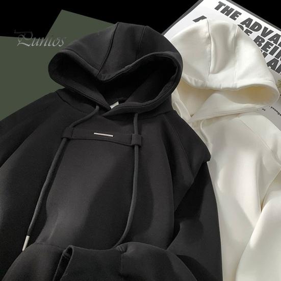 Осенняя мужская толстовка с капюшоном и защитой шеи, с капюшоном, большим карманом, эластичными манжетами и подолом, пуловер для спорта, фитнеса, путешествий, школы, топ