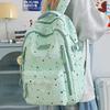Student Schoolbag Junior High School High School Student Large Capacity Cute Star Backpack Women's New Casual Backpack