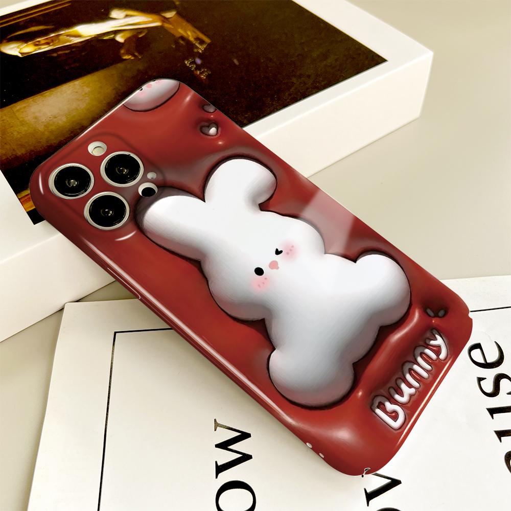 All-inclusive Film Phone Case Cartoon Pattern Design Hard Shell Full Cover Camera Shockproof Protection Case