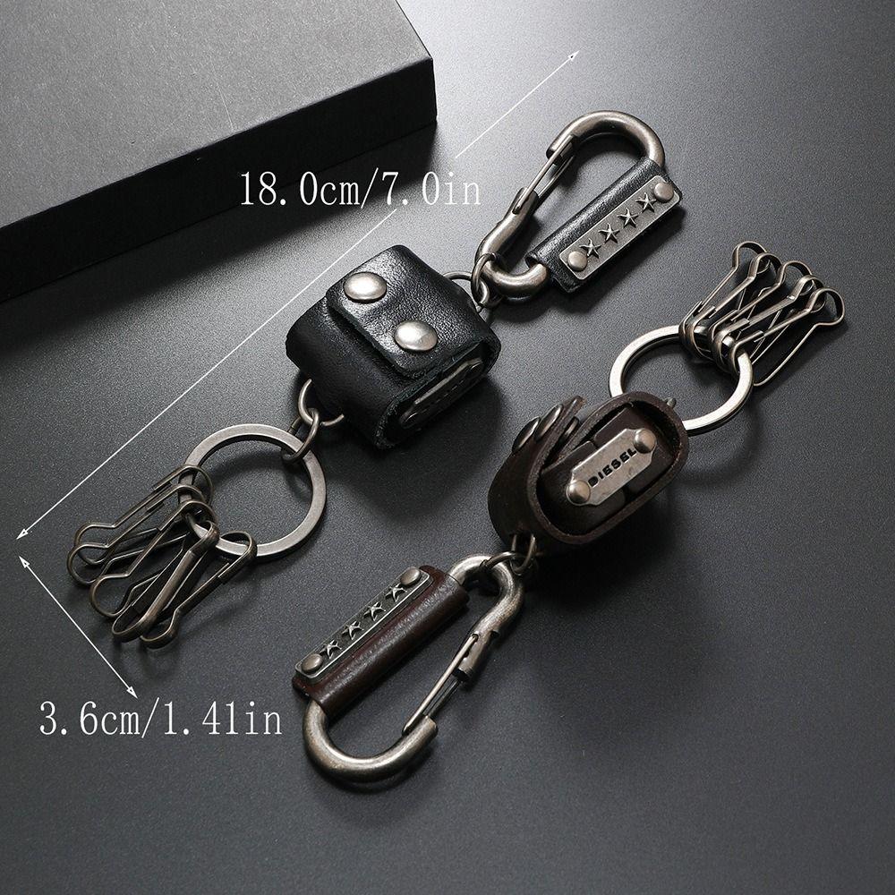 Zinc Zinc Alloy Dice Key Chain Leather Cool Cowhide Key Chain Dice Model Keychain Female Lady Girl