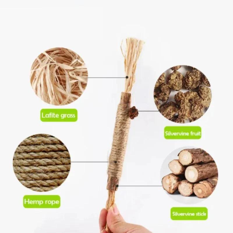 Игрушки для кошек Чистка зубов Серебряная лоза Жевательная палочка Палочки для домашних животных Натуральные палочки для дразнящих жевательных игрушек для котят