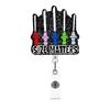 New Glitter Nurse Doctor Retractable Badge Reels Kawaii Cartoon Medical Theme Badge Reels Id/Ic Card Holder Hospital Supplies