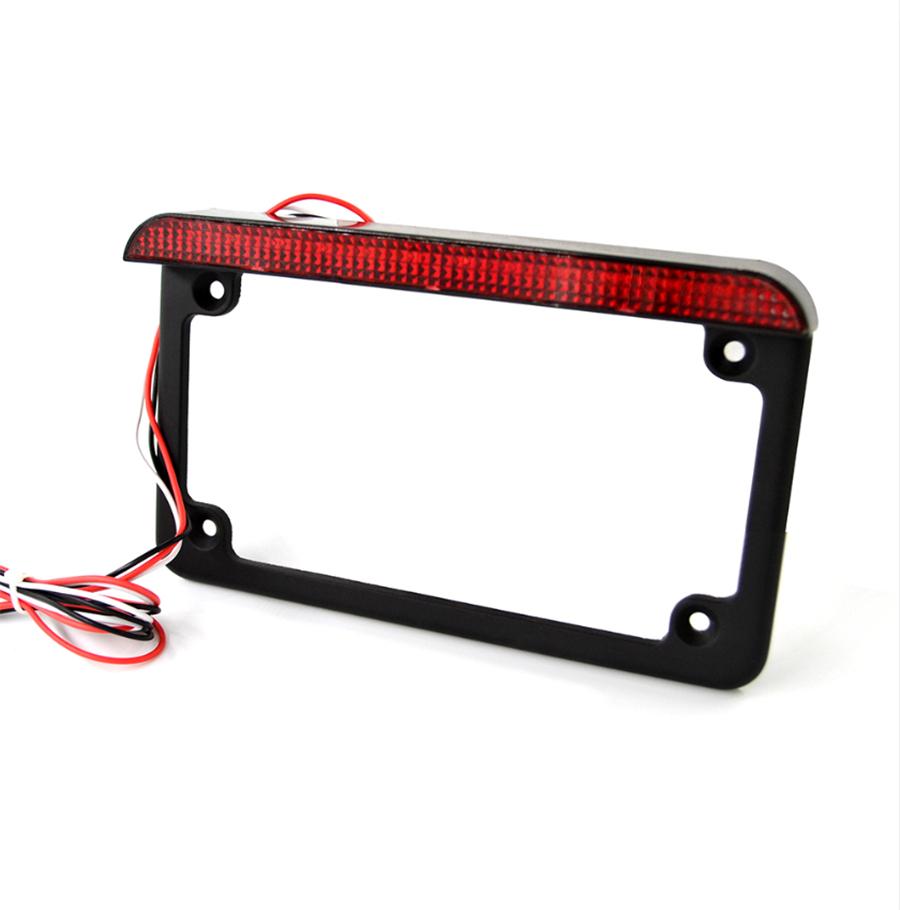 Universal 12V LED Motorcycle License Plate Light Stop Light for USA Number Frame