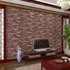 3D кирпичный камень деревенский эффект самоклеящаяся наклейка на стену домашний декор