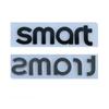 SMART Letter Logo Автомобильные наклейки для аксессуаров SMART Head Modification Передняя и задняя эмблема, значок, декоративные наклейки