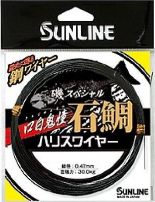SUNLINE Iso Special Ishidai Kuchishirokidou Стальная леска, 10 м, 38# x 7, Цвет оружейной стали