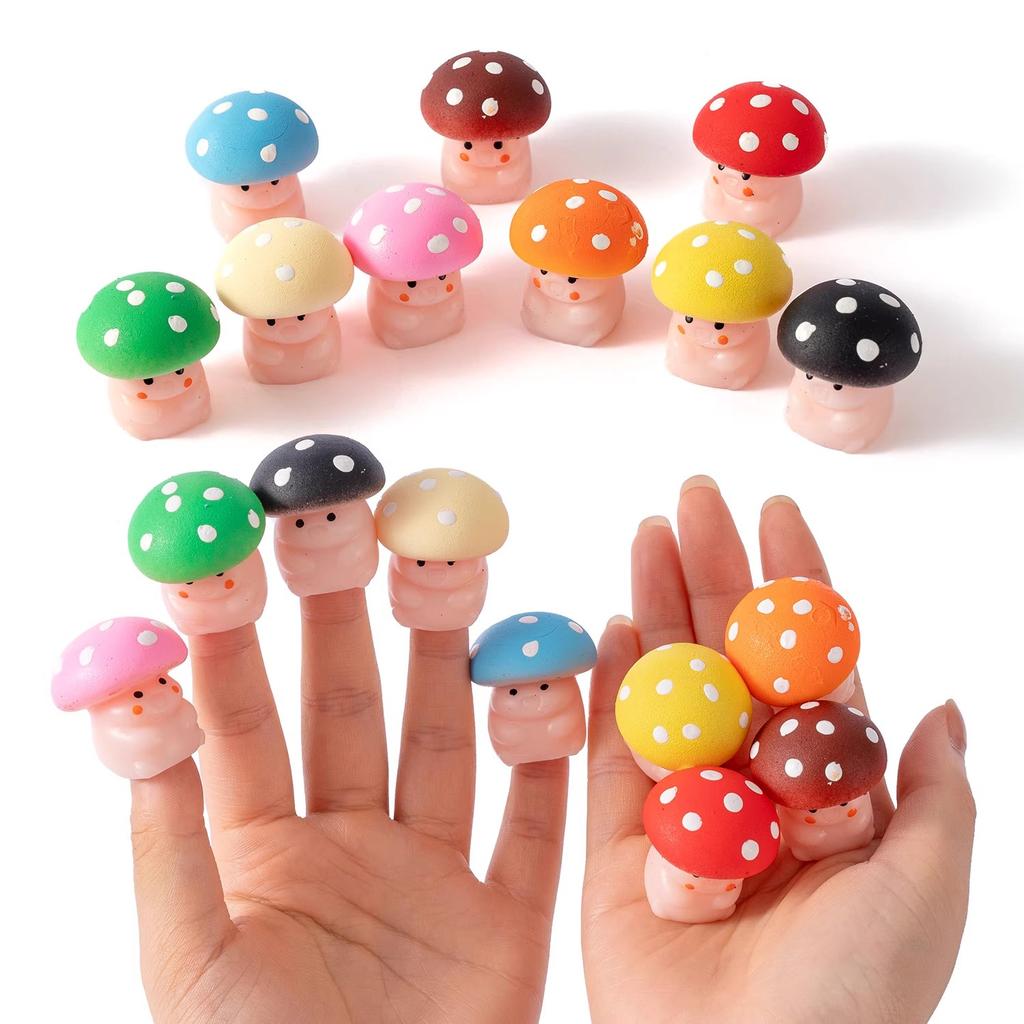 Милый гриб-сквиш для снятия стресса, фиджет-игрушка, моти-сквиши, сувениры на день рождения для детей, игрушки для призов в классе, наполнение для пакета с угощениями