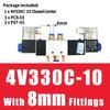 4V130C-06 4V230C-08 Solenoid Valve Control Valve Reversing valve 12v 24V 220v 36V Coil Two-position Five-way 4V330C-10 4V430C-15