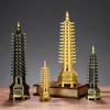 3D-модель из цинкового сплава по фен-шуй, китайская башня-пагода Вэньчан, сувенирная статуэтка, предметы интерьера, изделия из металла