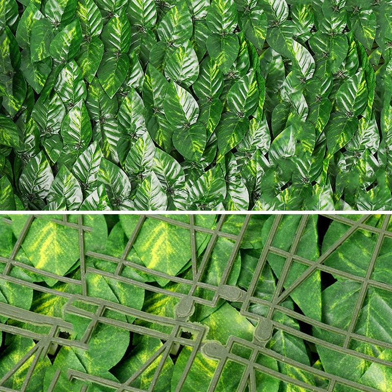0.5x1/3M Green Wall Fence Faux Ivy Vine Leaf Artificial Leaf Net Garden Fence Patio Decoration