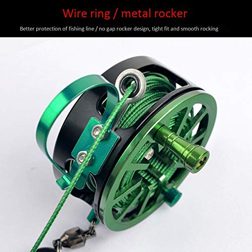 Рыболовный линь Dovhmoh, Гар Нержавеющая сталь, Рыболовная пряжка-замок с катушкой, Замок для живой рыбы, Выдвижная веревка и карабин-поплавок