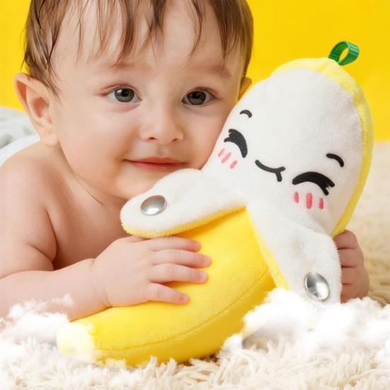 Interactive Music Plush Toy for Kids, Banana Fruit Induction Toy, Musical Sensory Stuffed Animal, Dual Mode Rhythm Game, Christmas Birthday Gifts