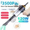 Пылесос 6 в 1 с функцией выдува и всасывания 3500 Па Мощное всасывание Портативный беспроводной пылесос для чистки автомобиля, дома, клавиатуры
