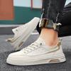 Мужская обувь 2025 года, новая весенняя повседневная обувь для сноуборда, дышащие белые туфли на плоской подошве, мужская модная универсальная спортивная обувь на мягкой подошве