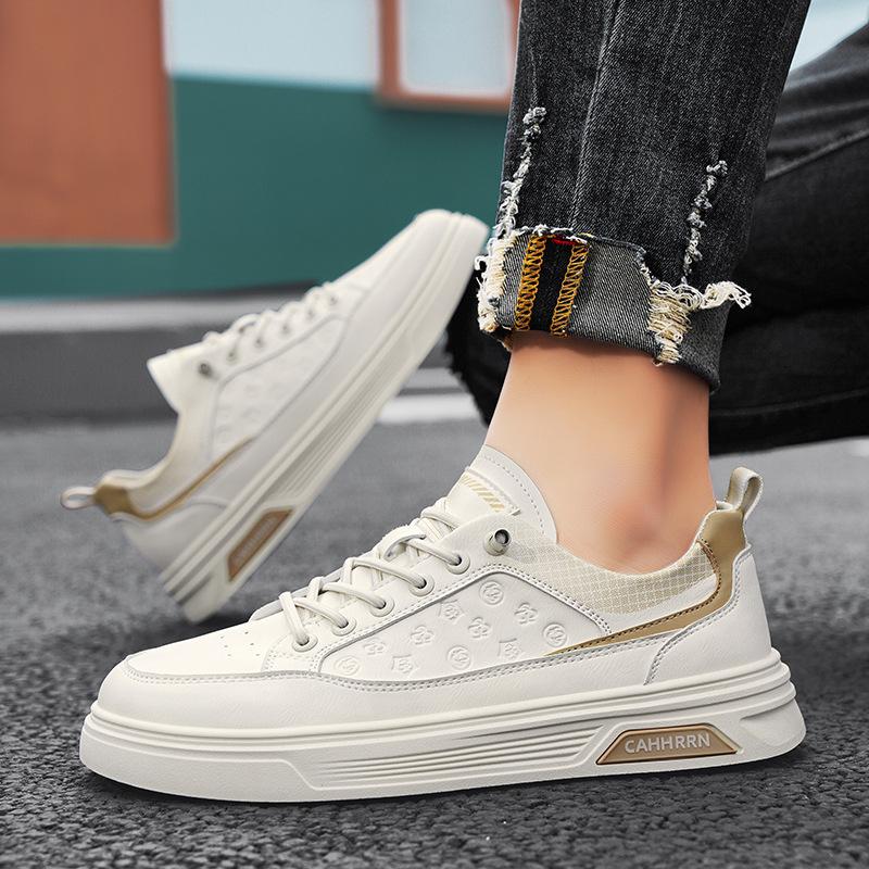 Мужская обувь 2025 года, новая весенняя повседневная обувь для сноуборда, дышащие белые туфли на плоской подошве, мужская модная универсальная спортивная обувь на мягкой подошве