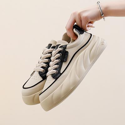 Летние новые стильные белые туфли для студенток, универсальные повседневные, дышащие, модные, нескользящие повседневные туфли