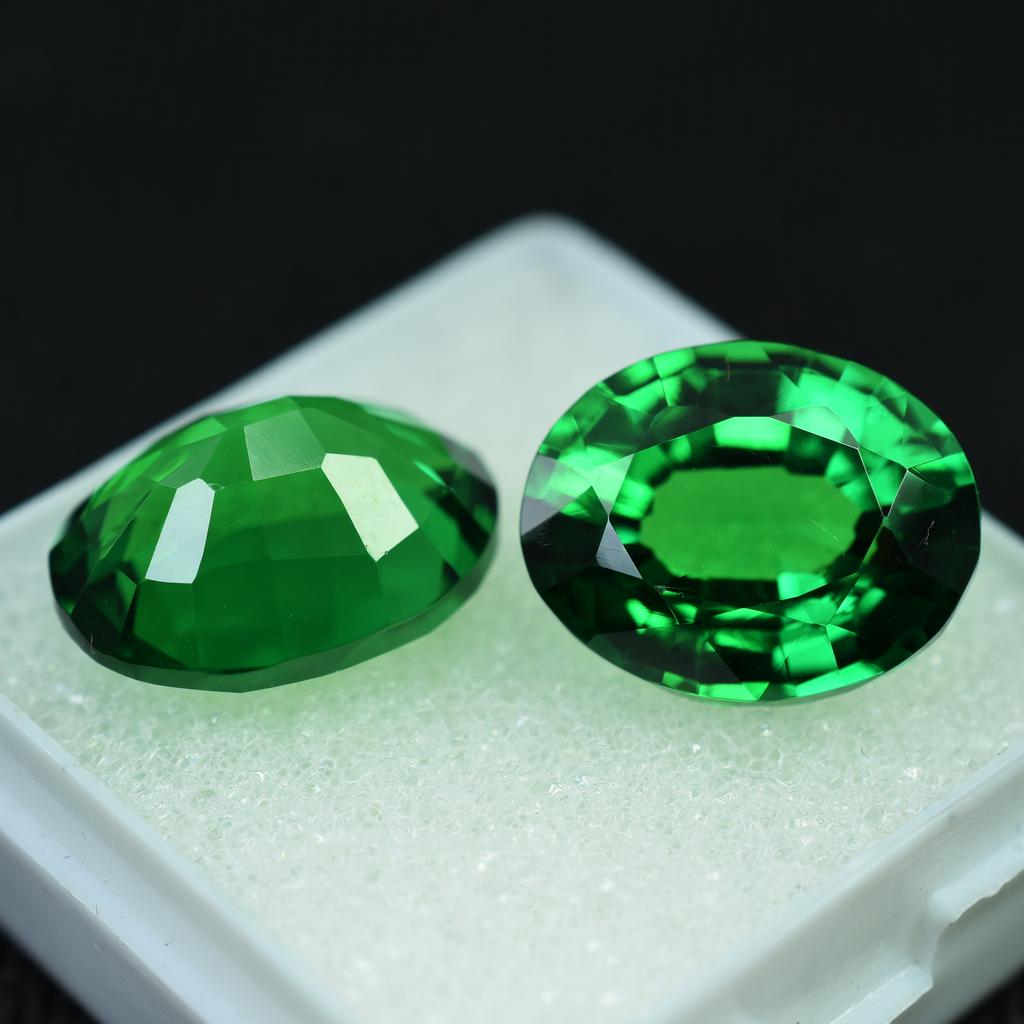 20 Ct Natural Tsavorite Garnet Loose Gemstone Quality Eye Clean Green Oval Shape