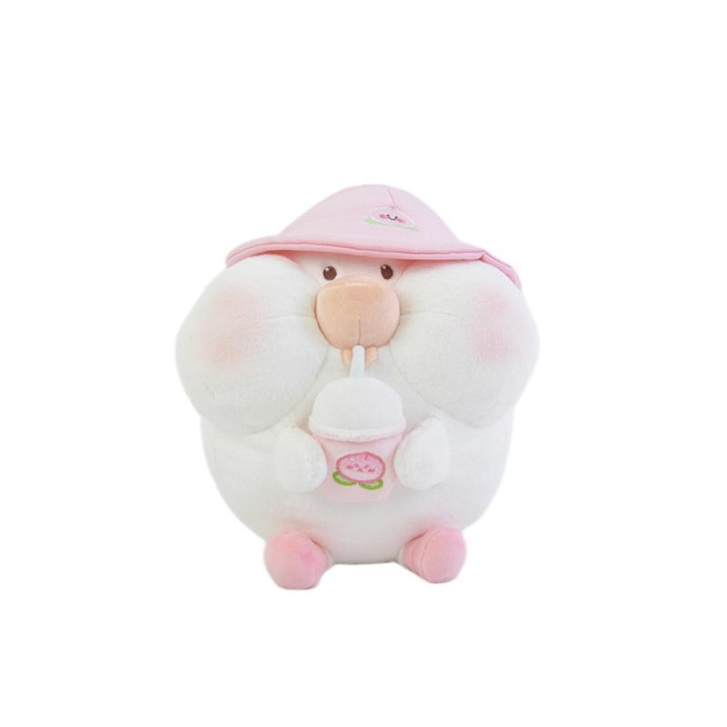 Cute And Cuddly Toby Peach Plushie Keychain Bag Accessory