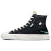 Chuck Taylor Alt Star Tear Away Trend Lightweight Abrasion Resistant High Top Espadrilles Unisex Black & Green