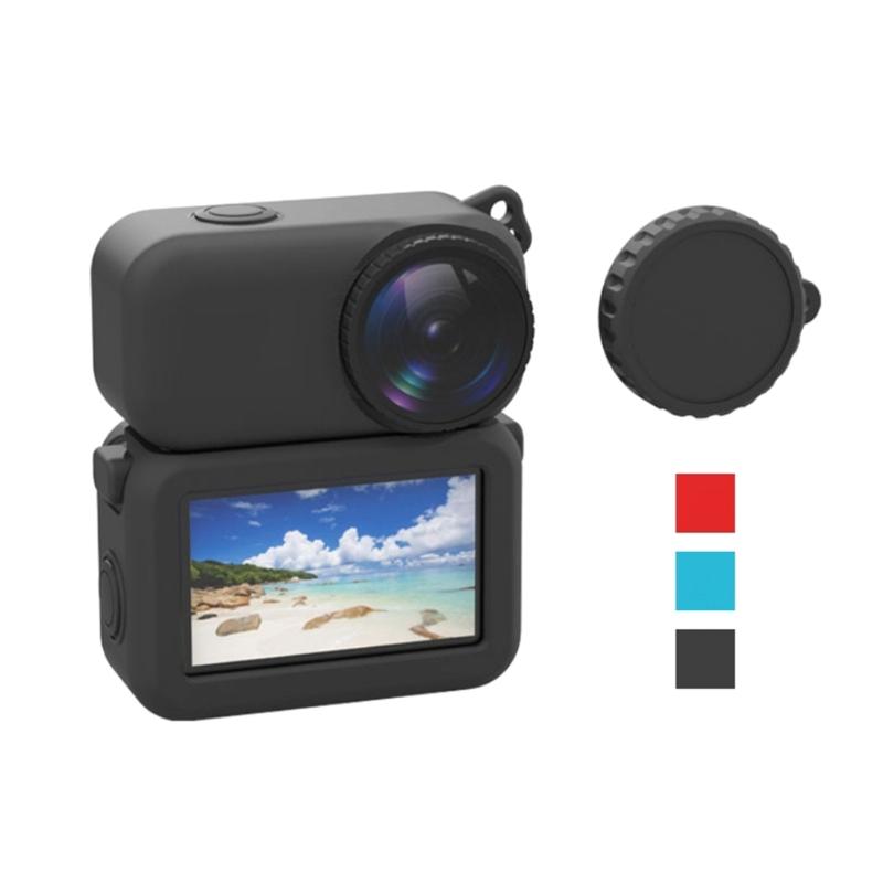 Silicone Protective Cover for Action Camera Body With Lens Cap Scratch Resistant Design