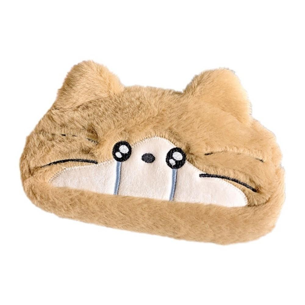 Funny Cat Cartoon Pencil Case Kawaii Stationery Storage Bag Cat Pencil Pouch  School Supplies