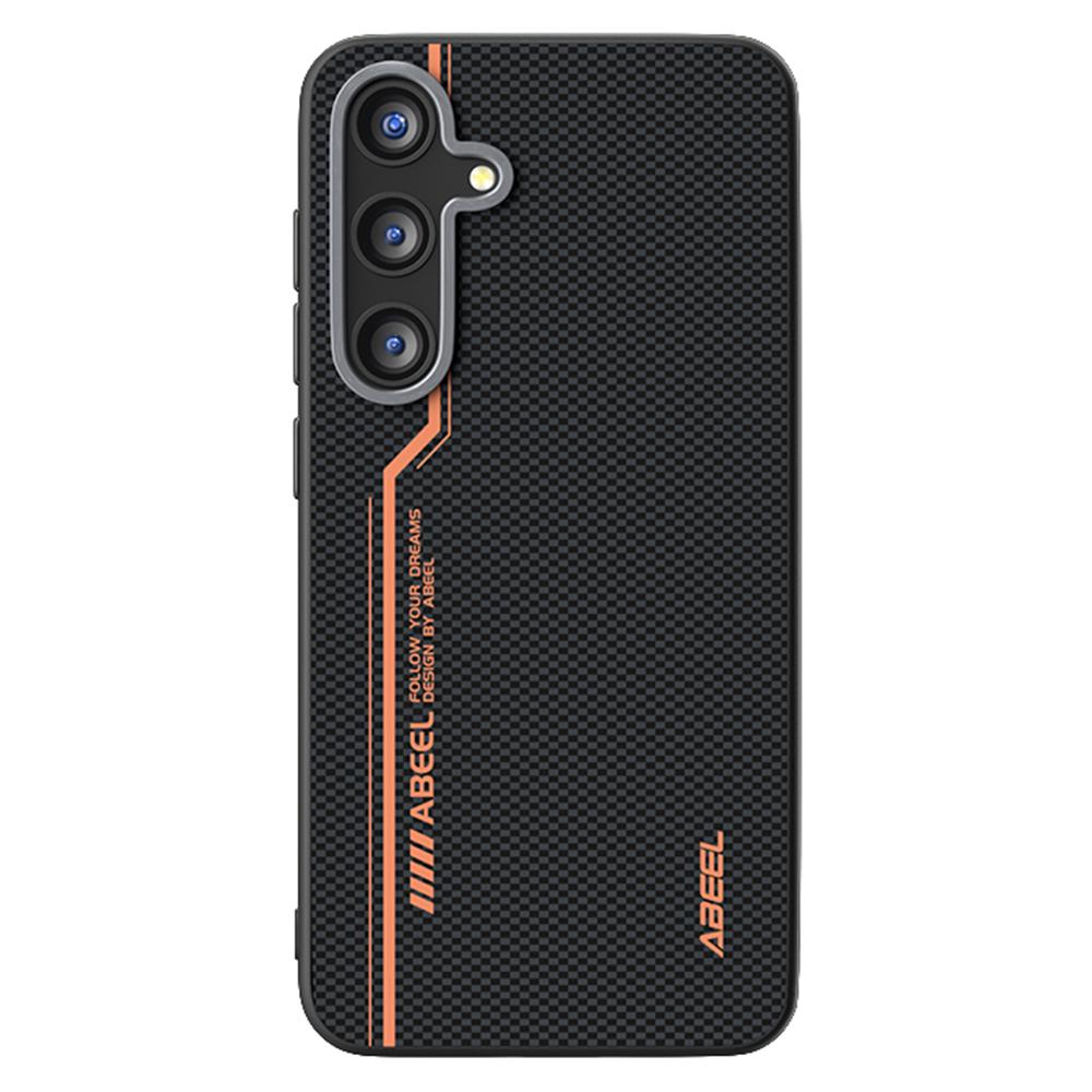 ABEEL Чехол для Samsung Galaxy S25 FE Совместимый с MagSafe Печатный ПК ТПУ Алюминиевый сплав Кожаный чехол для телефона