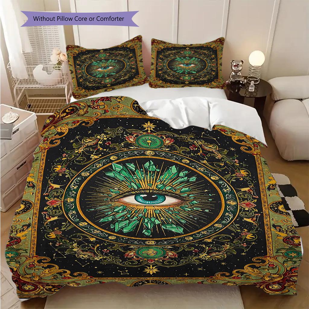 Modern Freemasonry bedding, duvet cover, pillowcase, home decoration, birthday gift (1 * duvet cover+2 * pillowcase, coreless)