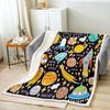 Counting Numbers Educational Blanket Soft Sherpa Throw Learning Tool for Kids Math Practice Bedroom Nursery Decor