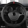 D/O Shape 36cm Carbon Fiber Car Steering Wheel Cover Size S for Honda Civic Ciimo Jade SUZUKI Alto NISSAN Juke Auto