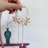 Imitation Pearl Peach Blossom Bun Hairpin Ancient-style Hair Accessories  Ponytail