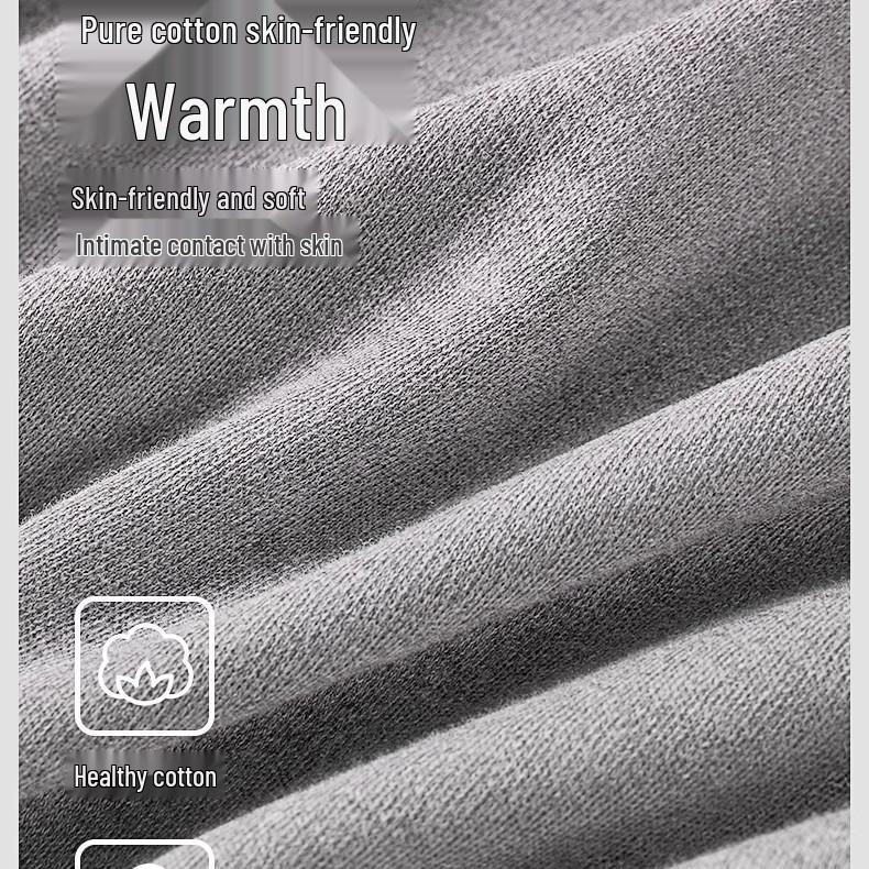 Мужские теплые брюки прилегающего силуэта из чистого хлопка - 100% хлопок, с плюшевой подкладкой, идеально подходят для осени и зимы