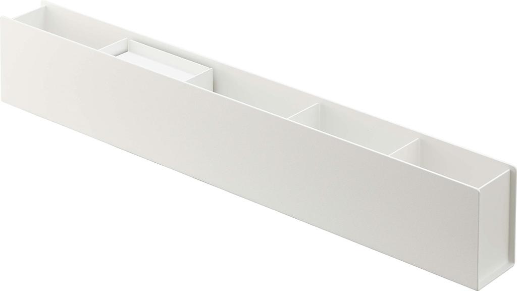 Yamazaki Jitsugyo Slim Desk Organizer White W50 x D5 x Tower Storage Box Desk Storage 5985 Approx. H8.2cm