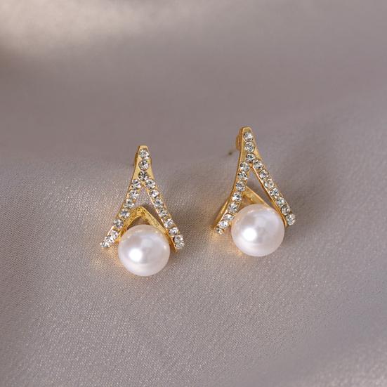 1 пара серег из искусственного жемчуга, сверкающие, не раздражающие индивидуальные серьги, свадебные украшения