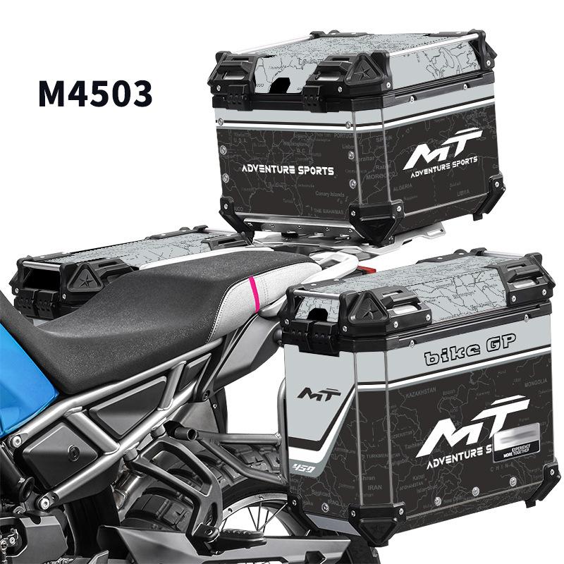 Наклейка на задний кофр для CFMOTO 450 MT 450MT MT450 2023 2024 Багажник Три кофра Набор наклеек для чемодана Мотоциклетные наклейки
