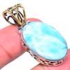 Подвеска Natural Republic Larimar из цельного стерлингового серебра 925 пробы в тон 1,65 дюйма F1y52