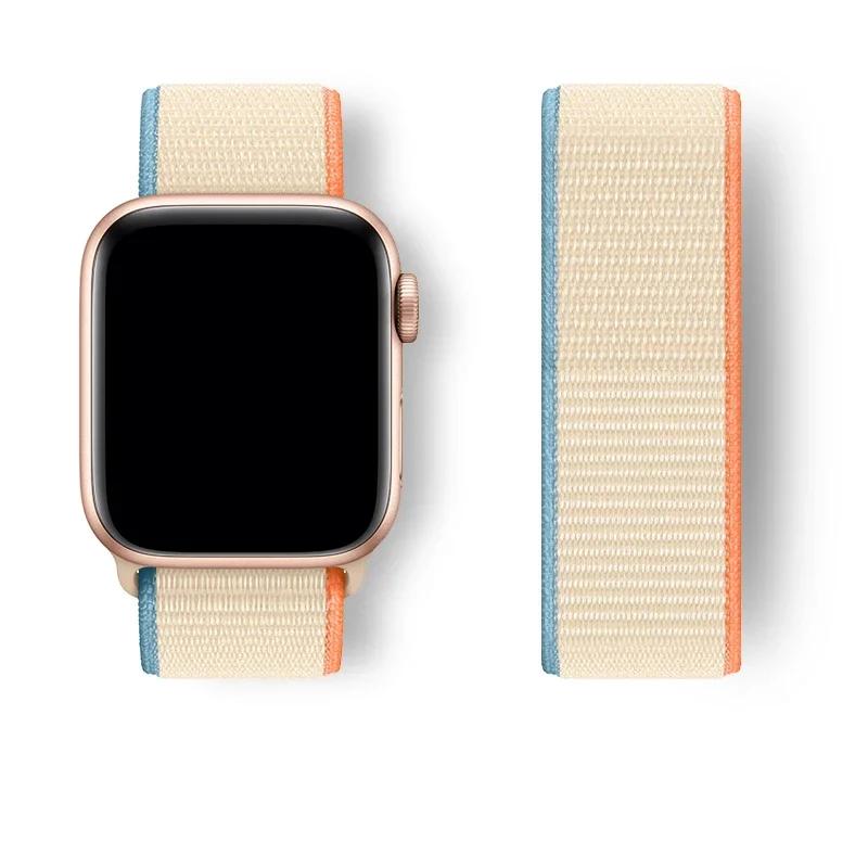 Nylon loop Strap For Watch Band Ultra-2 49mm 44mm 40mm 45mm 41mm Sport pride Bracelet iwatch bands Series 9 8 se 7 6 5 4 3