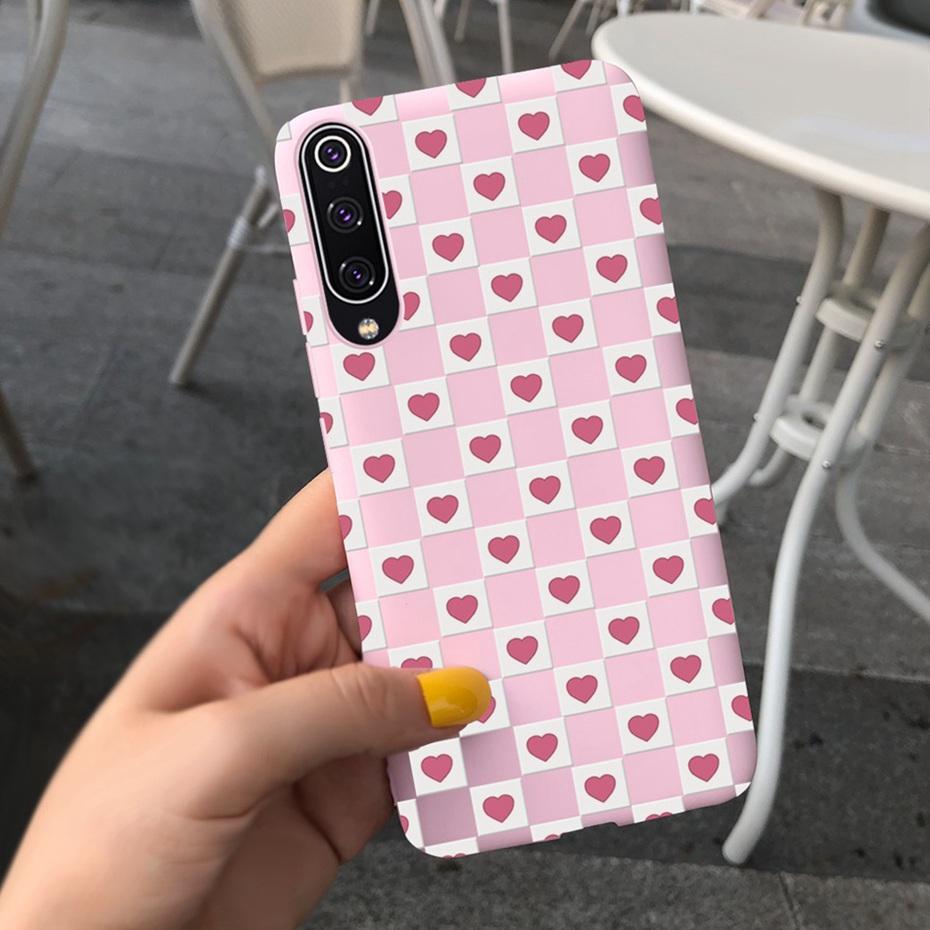 Phone Case For Xiaomi Mi 9 Lite Case Cute Silicone Back Cover For Xiaomi Mi 9 SE Mi9 9SE Mi9lite Phone Shell Soft TPU Bumper