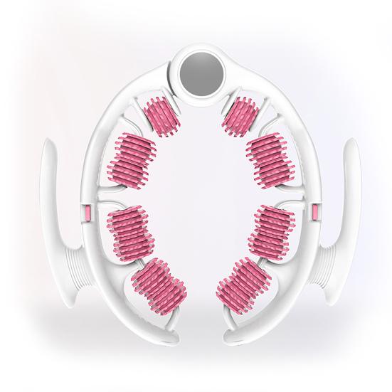 Leg Massage Roller Anti-Cellulite Lymphatic Drainage Deep Tissue Therapy Thighs Arm Back Shoulder Muscle Relaxation Massage Tool with 14 Rollers