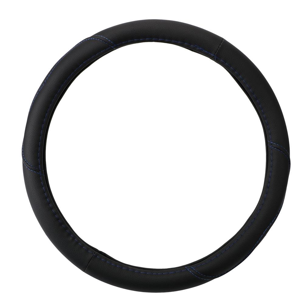 Автостайлинг Чехол на руль автомобиля Дышащий Противоскользящий Автоукрашение Подходит 37-38СМ ПУ кожа