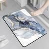 Marble Bathroom Floor Mat Bathroom Water Absorption Quick Drying and Anti Slip Foot Mat Diatom Mud Soft Pad Foot Mat