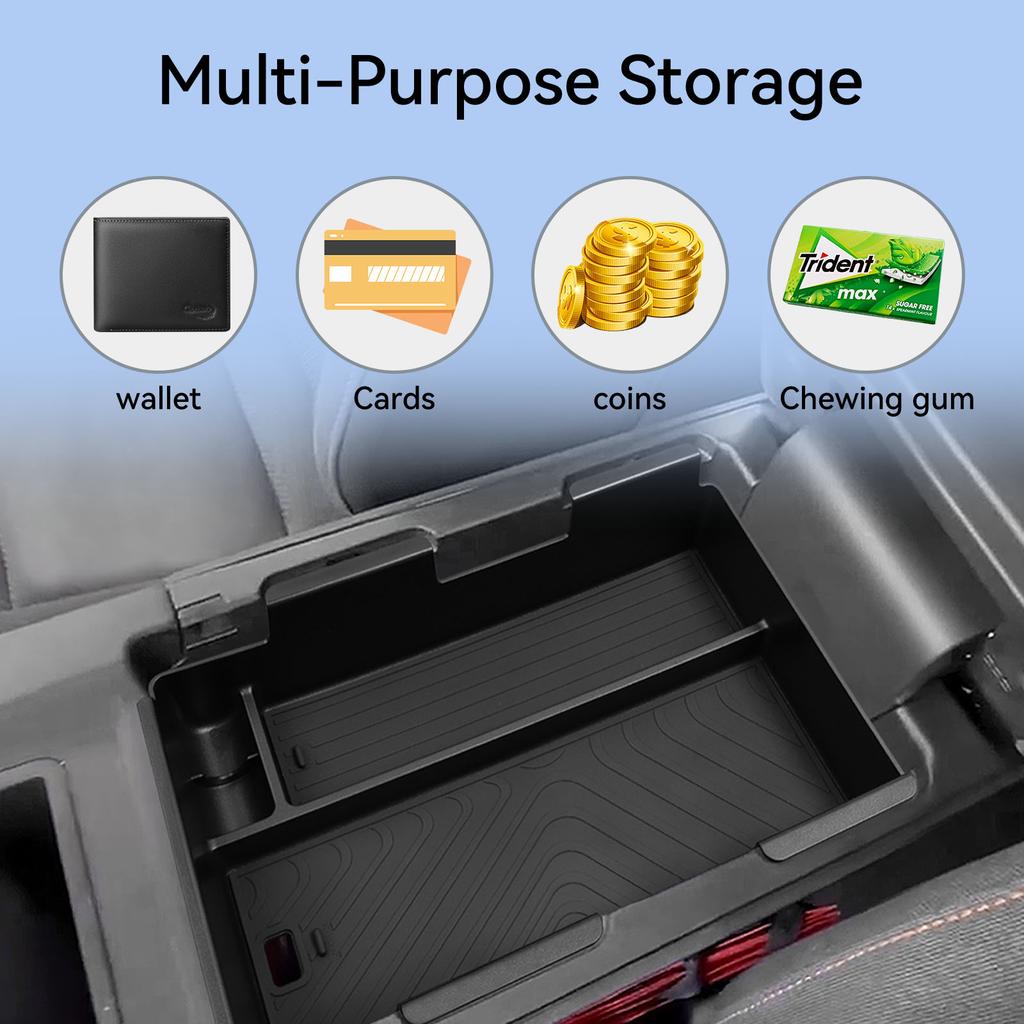 ZAG1 for Honda Prologue/Acura ZDX 2024 2025 Center Console Armrest Storage Box Tray Organizer Car Interior Accessories Black