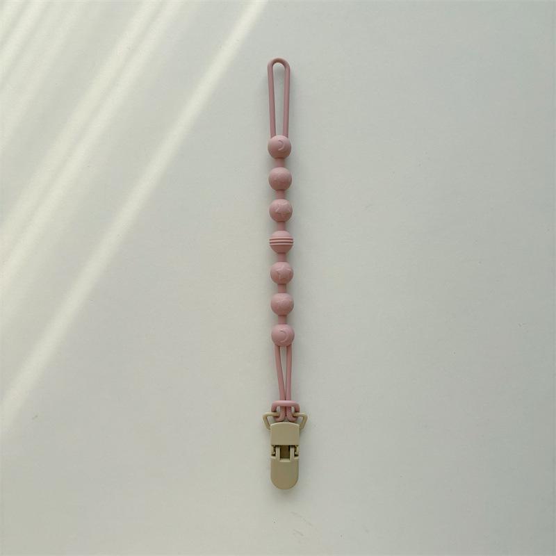 Korean Style Silicone Pacifier Clip & Baby Teether | Infant Bottle Lanyard | Skin-Friendly & Anti-Drop