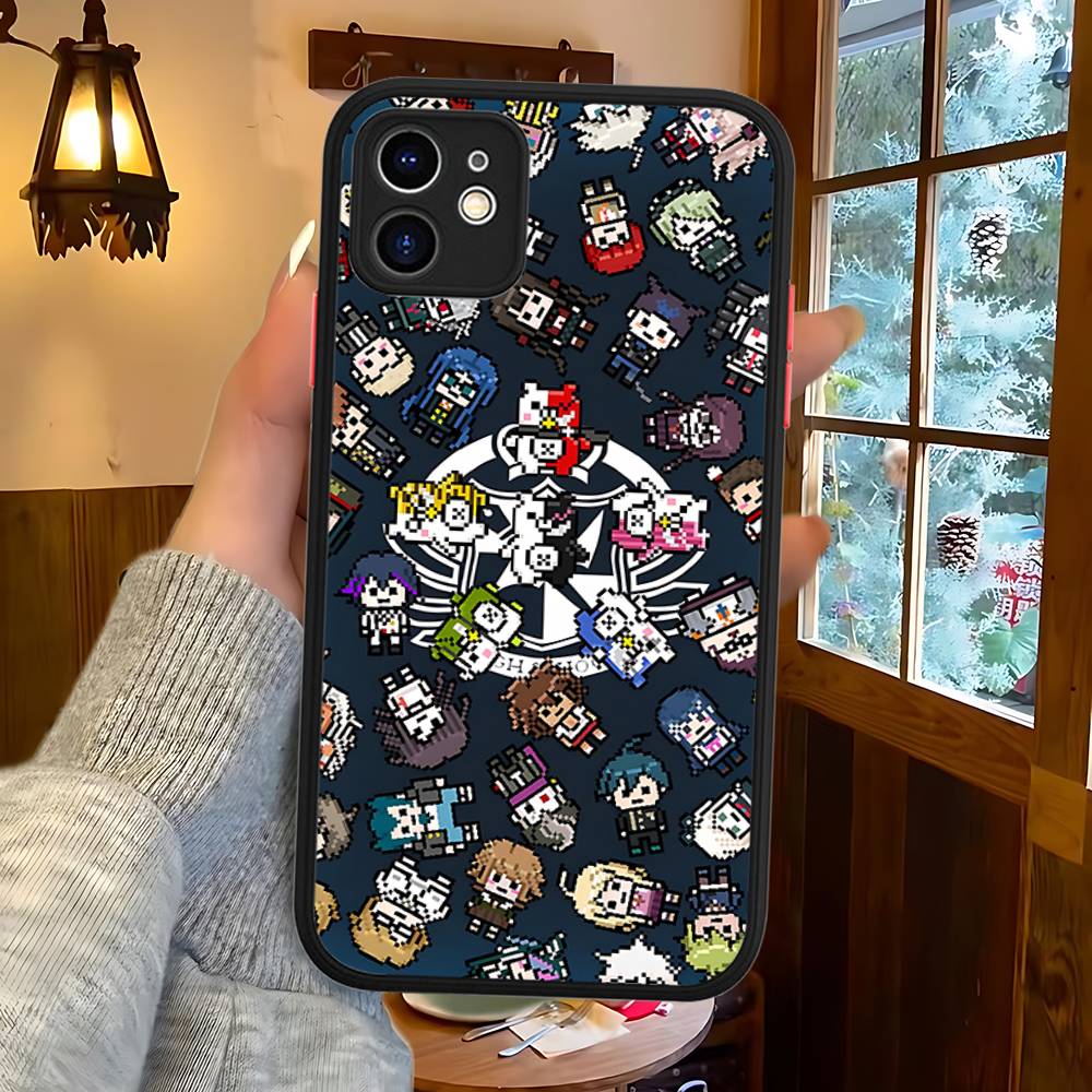Чехол для телефона D_DanganRonpaS из аниме-игры Для iPhone 16 15 14 11 12 13 Pro Max Plus 12 XS Max Задняя крышка Матовый чехол