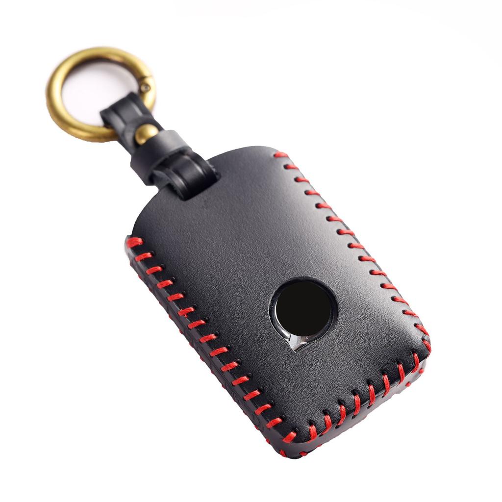 Подходит для кожаного чехла для ключа Volvo S90, ручной работы, корпус XC90, кольцо XC60, чехол для ключа автомобиля S60