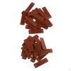 40 Pieces Retro Brown Synthetic Leather Handmade Labels Tags Sewing Craft Patches