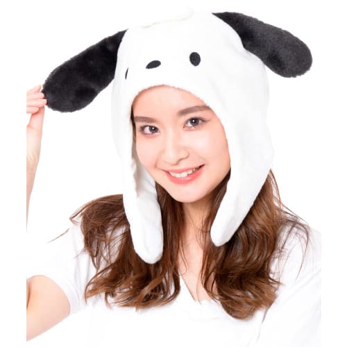 SAZAC Kigurumi Cap Sanrio Pochacco