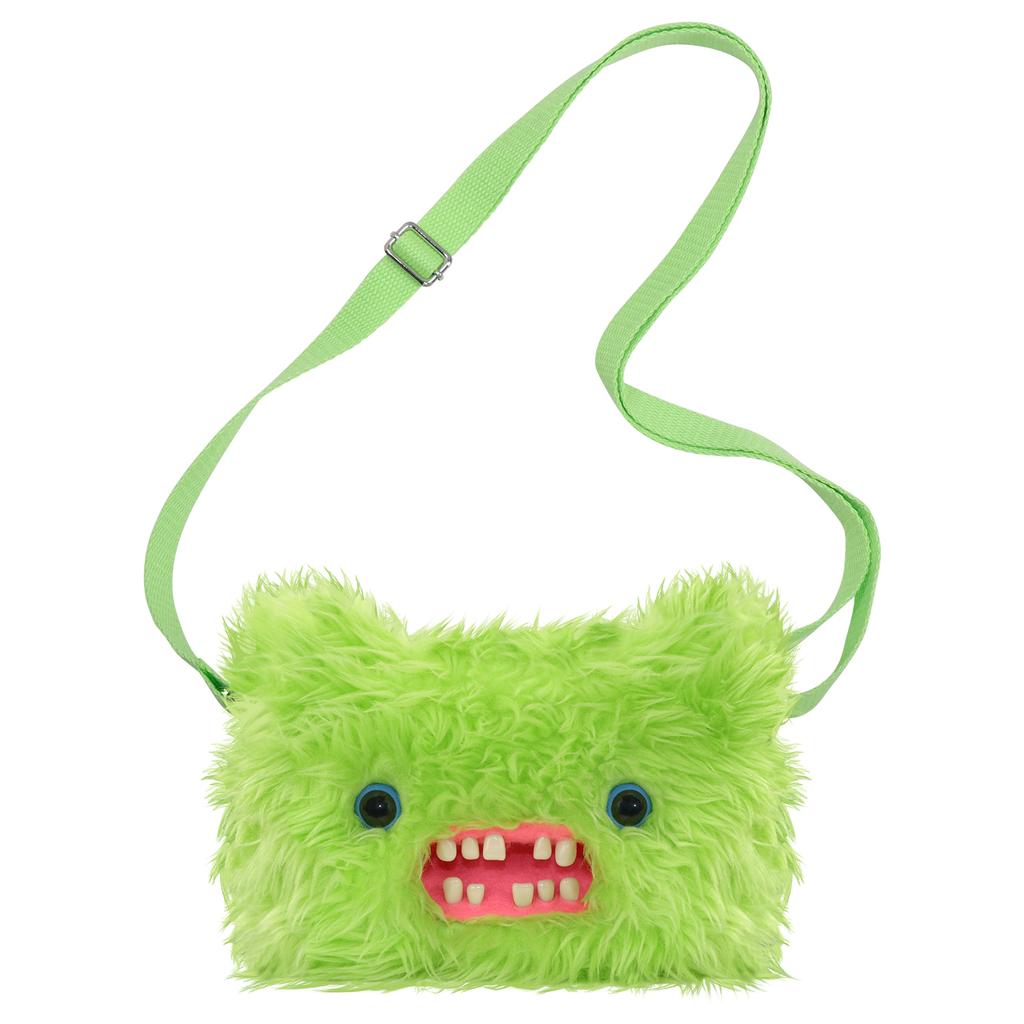 Fluffy Crossbody Bag Wide Eyed Weirdo Screech Dolls Ugly Tooth Monster Plush Toys Big Head Furry Backpack Gifts