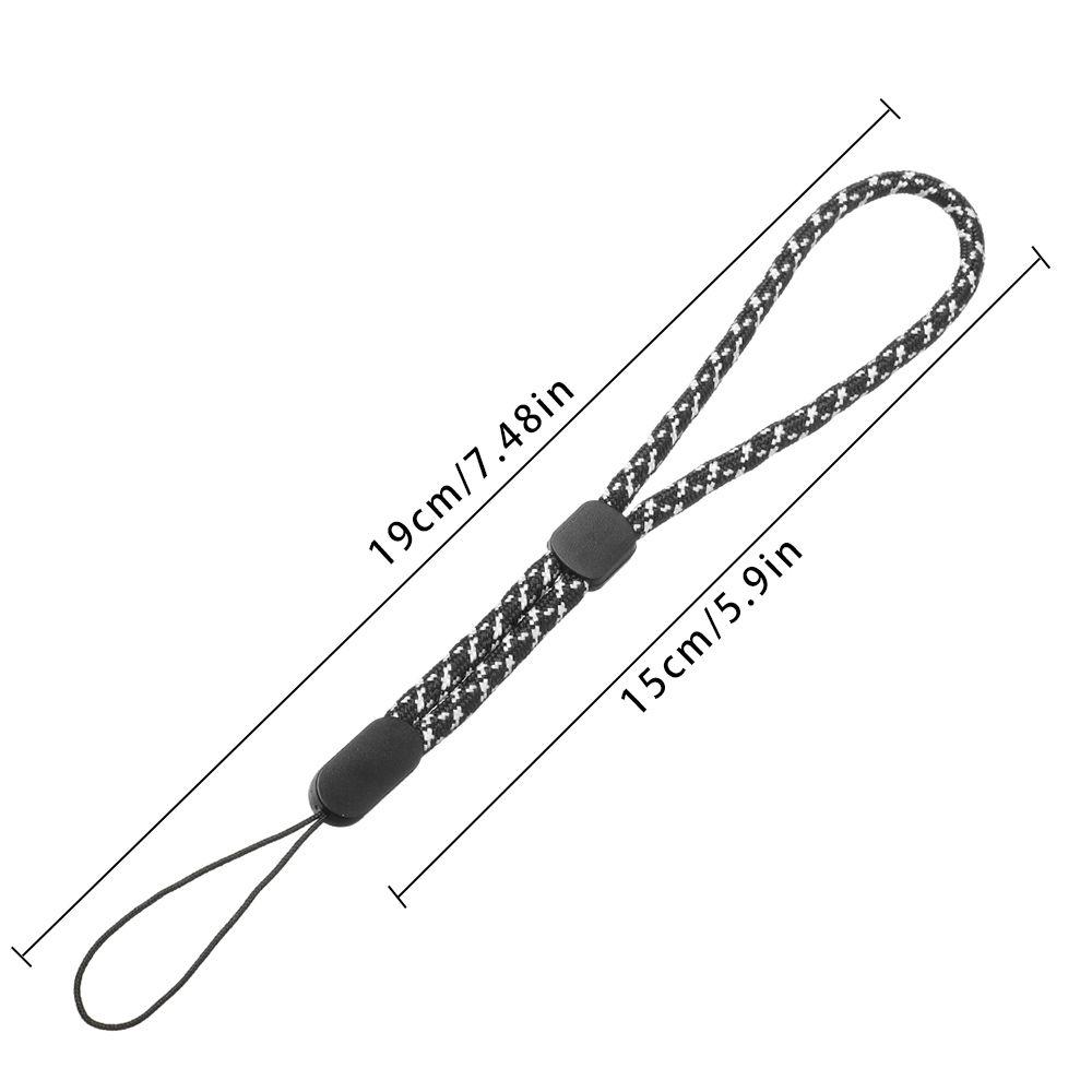 5Pcs Anti-lost Phone Lanyard Short Braid Necklace Wrist Strap U Disk Lanyard Bottle Lanyard Adjustable Key Lanyard Holders