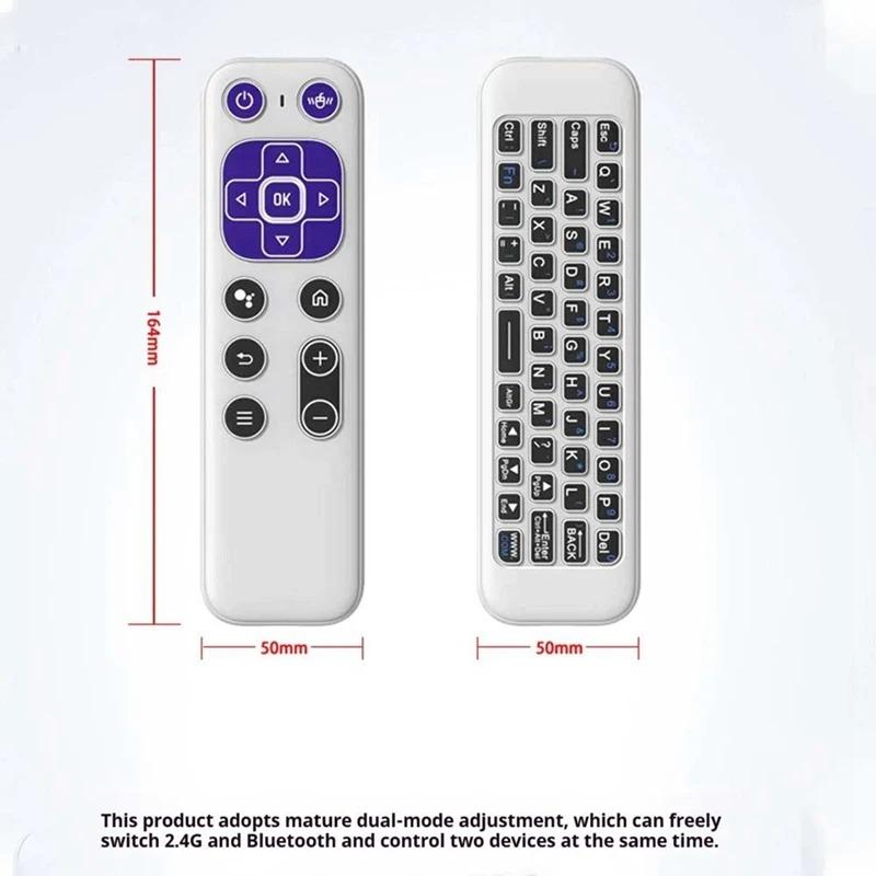T6 Bluetooth Пульт Дистанционного Управления Беспроводная Голосовая Аэромышь Гироскоп Соматосенсорный 2.4G Перезаряжаемый Мини Пульт Дистанционного Управления Для Смарт ТВ Бокса Мини